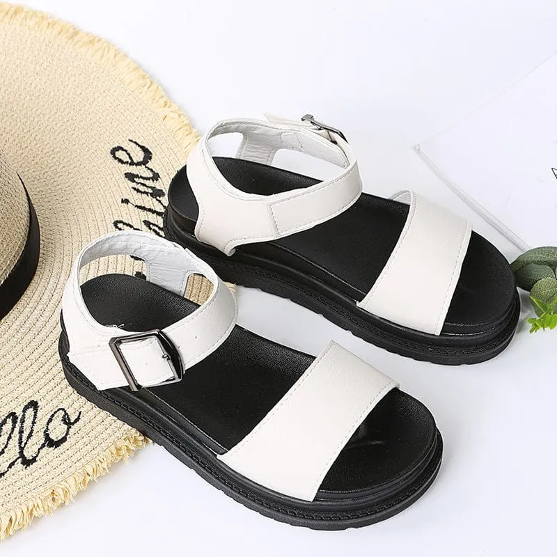 Dual Straps Platform Sandal
