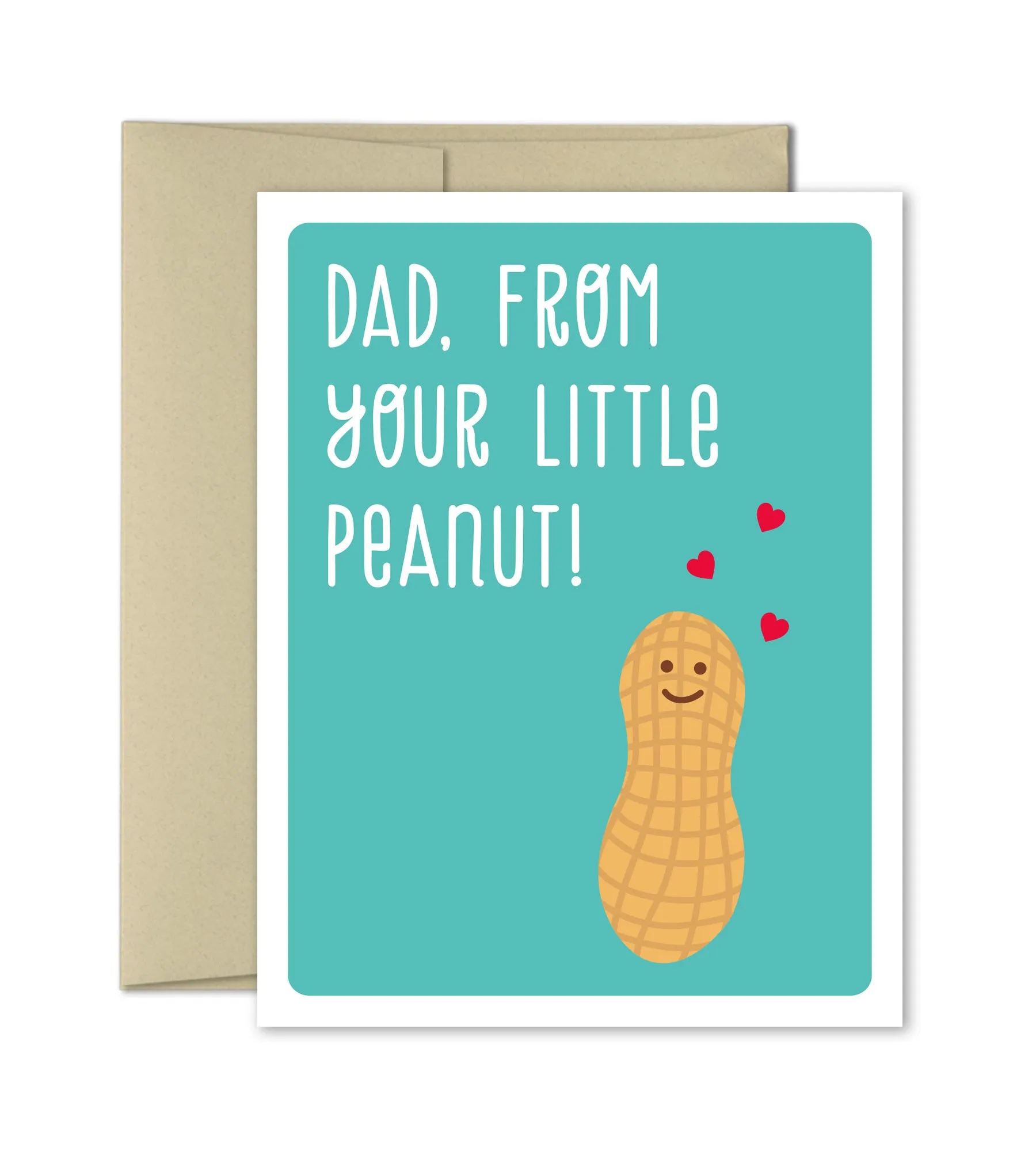Father's Day Card -Birthday Card For Dad - Your Little Peanut