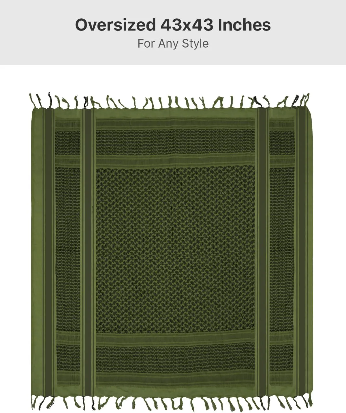 FREE SOLDIER Scarf Military Shemagh Tactical Desert Keffiyeh Head Neck Scarf Arab Wrap with Tassel for Men Women