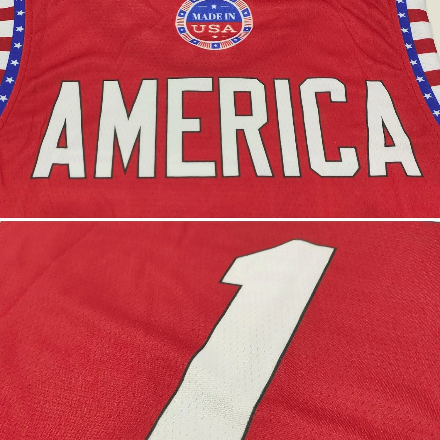 USA Men Tank Tops Red White Blue Stars and Stripes Statue of Liberty America Shirts Sports Uniform #1 S-2XL